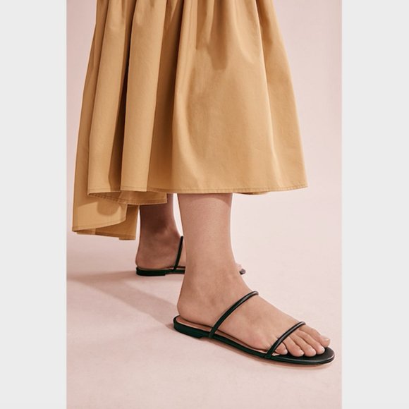 SOLD Country Road Black Leather Billie Sandals Shoes 36 - Picture 12 of 12